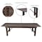 Flash Furniture Rectangle 40 in W, 108 in L, 30 in H, Pine Wood, Pinus Glabra, Steel, Mahogany XA-F-108X40-MG-GG - alternate 2